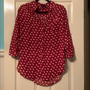 Cute elephant blouse. Worn once size L